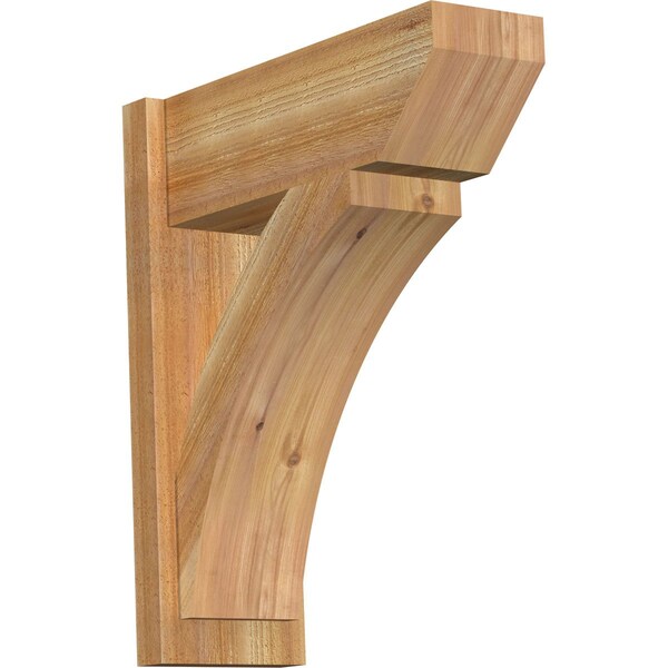 Ekena Millwork Thorton Slat Rough Sawn Outlooker, Western Red Cedar, 8"W x 22"D x 26"H OUT08X22X26THR06RWR - main